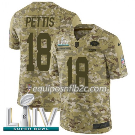Camiseta Hombre NFL San Francisco 49ers Dante Pettis 18 Nike 2018 Salute To Service 2020 Super Bowl LIV Camiseta Hombre NFL San Francisco 49ers Dante Pettis 18 Nike 2018 Salute To Service 2020 Super Bowl LIV